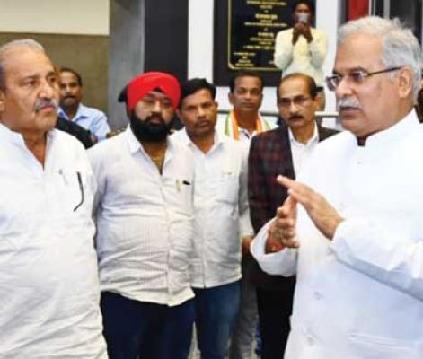 स्टेडियम नहीं तो राज्योत्सव स्थल पर अधिवेशन, सीएम बघेल ने नवा रायपुर में आयोजन स्थल देखे