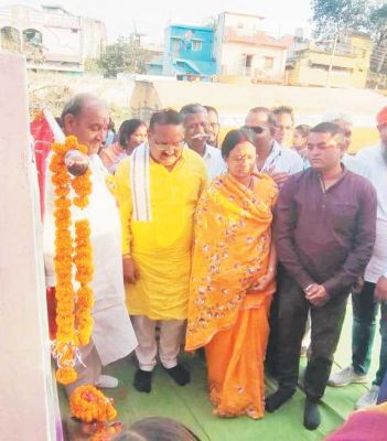 नवीन कन्या शाला भवन निर्माण का भूमिपूजन