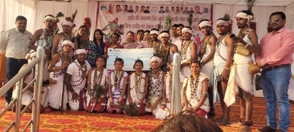 राज्य महोत्सव में पहुंचा किन्दरवाड़ा  का मंडई लोक नृत्य दल