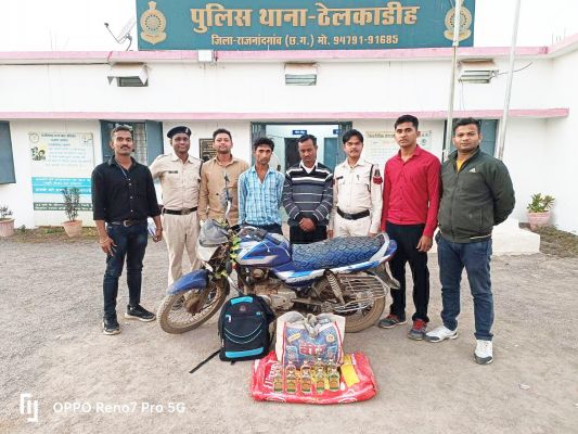 महाराष्ट्र से शराब लाते 2 बंदी