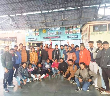 भारत जोड़ो यात्रा में शामिल होने धमतरी  के एनएसयूआई कार्यकर्ता दिल्ली रवाना