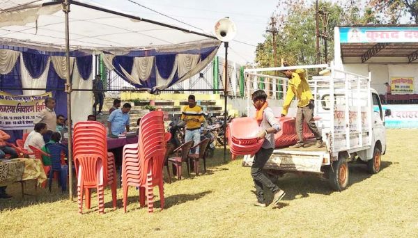 जनसमस्या निवारण शिविर में अव्यवस्था का आलम