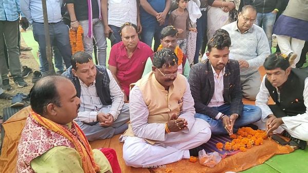 खाद्य मंत्री ने 2 करोड़ 23 लाख के विभिन्न निर्माण कार्यों का किया भूमिपूजन