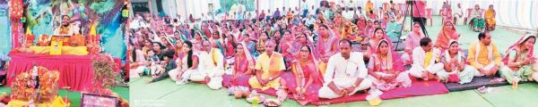 बरभाठा में बह रही श्रीमद् भागवत् महापुराण की गंगा