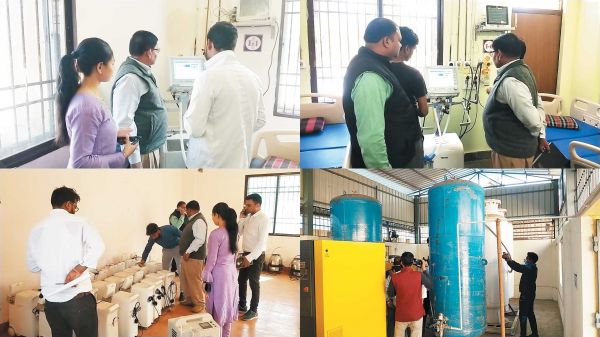 डेडीकेटेड कोविड हास्पिटल में मॉकड्रिल