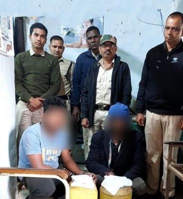 29 लीटर हाथ भट्ठी महुआ शराब व 350 किलो  महुआ लाहन जब्त, 2 बंदी