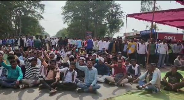 27 फीसदी आरक्षण समेत 5 सूत्रीय मांगों को ले पिछड़ा वर्ग समाज का चक्काजाम