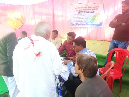 पेंशन योजनाओं का निराकरण सहित नशामुक्ति रैली प्रदर्शनी शिविर