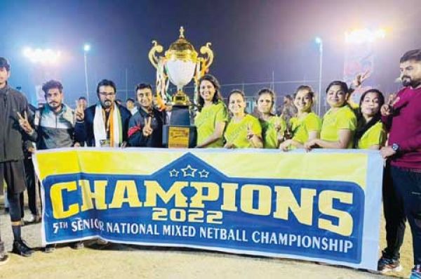 नेशनल नेट बॉल में छत्तीसगढ़ को गोल्ड