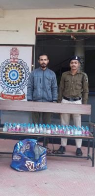 शराब परिवहन करते आरोपी पकड़ाया