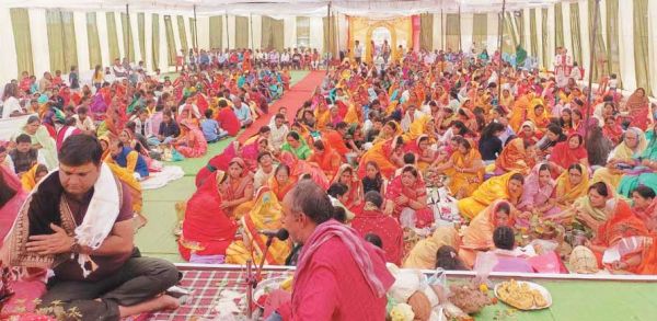 शिव महापुराण कथा का समापन बड़ी संख्या में श्रद्धालु हुए शामिल