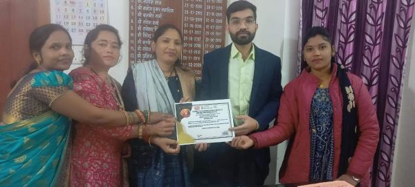 नेहरू युवा केंद्र ने महिला उत्थान कल्याण समिति उदयपुर को दिया उत्कृष्ट युवा मंडल का पुरस्कार