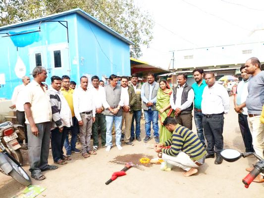 नपं अध्यक्ष ने किया विकास कार्यों का भूमिपूजन