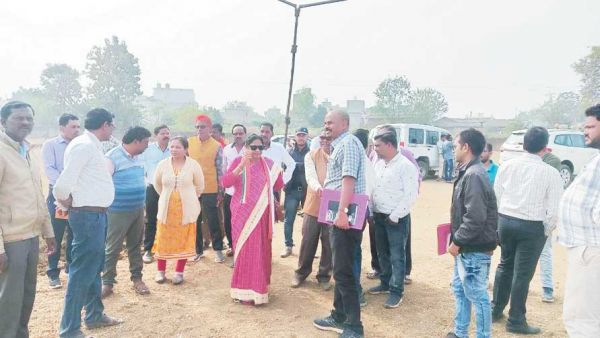 विधायक ने किया कार्यक्रम स्थल का निरीक्षण