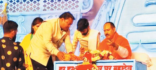 शिवकथा महापुराण का पांचवा दिन तीन लाख श्रद्धालु कोकड़ी पहुंचे