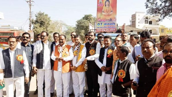 राजिम भक्तिन माता जयंती पर निकाली  शोभायात्रा, हजारों हुए शामिल