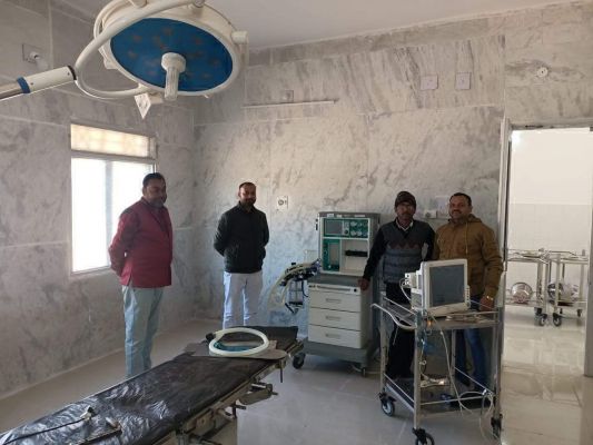 100 बिस्तर अस्पताल को स्वरूप देने युद्ध स्तर पर काम