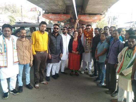 अल्पसंख्यक प्रदेश अध्यक्ष अमीन का जोशीला स्वागत