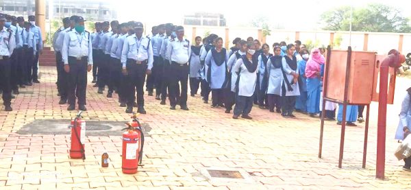 फायर सेफ्टी को लेकर मॉकड्रिल