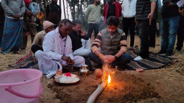 आदित्येश्वर ने पंचायत भवन का किया भूमिपूजन 