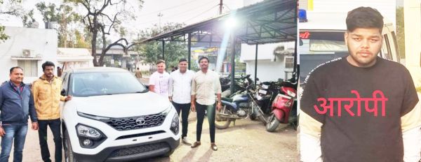 चोरी का कार कोटा राजस्थान से बरामद