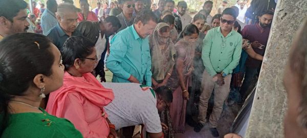 विधायक ने निर्माण कार्यों का किया भूमिपूजन