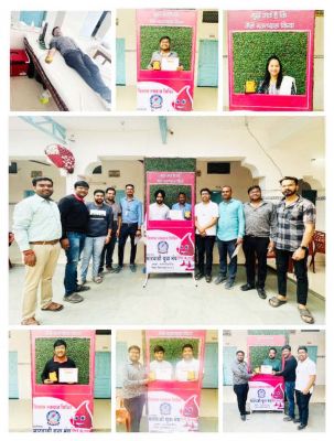 मारवाड़ी युवा मंच के 39वें स्थापना दिवस पर रक्तदान शिविर 