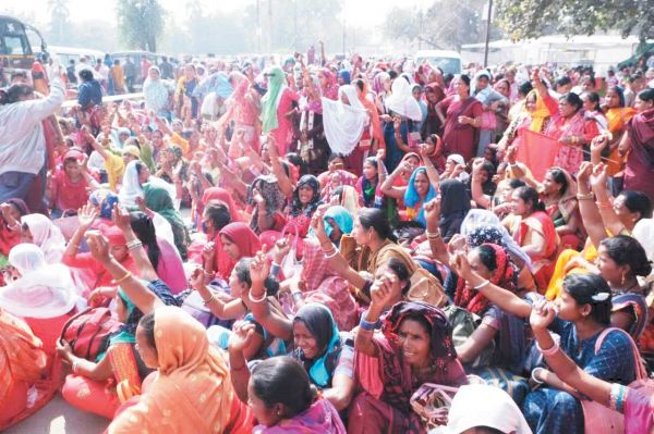 सरकार की वादाखिलाफी दो बड़े संगठनों का राजधानी में धरना
