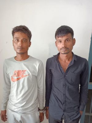 गांजे और पिस्टल के साथ एसी में सफर कर  रहे दो तस्कर गिरफ्तार