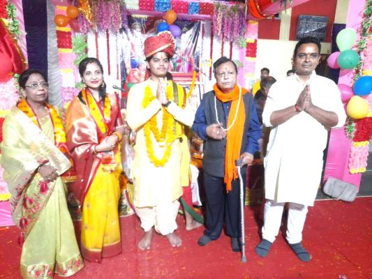 राम कथा में 108 दीपक जलाकर मनाया श्रीराम राज्याभिषेक उत्सव