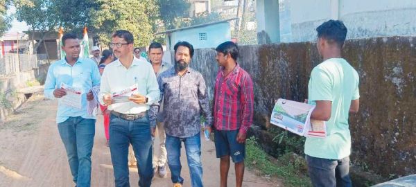 कांग्रेस की हाथ से हाथ जोड़ो पदयात्रा शुरू