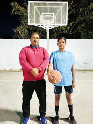 छत्तीसगढ़ बास्केटबॉल बालिका टीम को सिल्वर मेडल