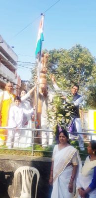 अशोक स्तंभ चौैक में मनाया गणतंत्र दिवस