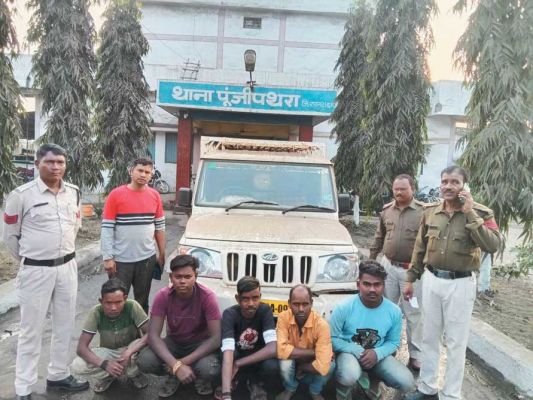 प्लांट में घुसकर उत्पात मचाने वाले 5 आरोपी गिरफ्तार 