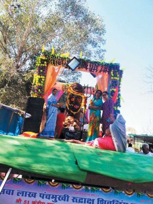 सवा लाख पंचमुखी रुद्राक्ष शिवलिंग का आगमन