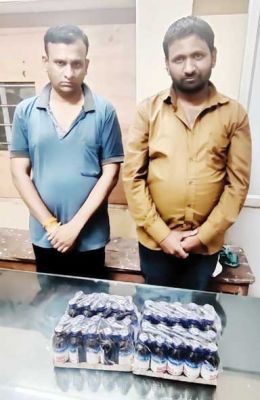 अवैध सिरप बेचते 2 आरोपी गिरफ्तार, 25 हजार नकदी जब्त