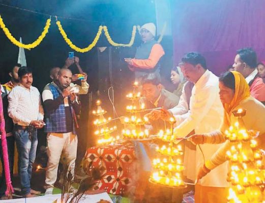 श्रवण महानदी आरती में हुए शामिल