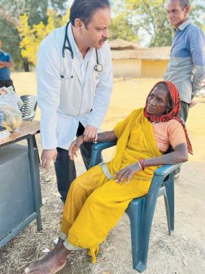 बैगा जनजाति के लिए एक दिवसीय स्वास्थ्य शिविर