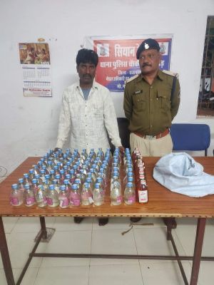 कोपेडीह मंडई में शराब बेचने वाला आरोपी पकड़ाया