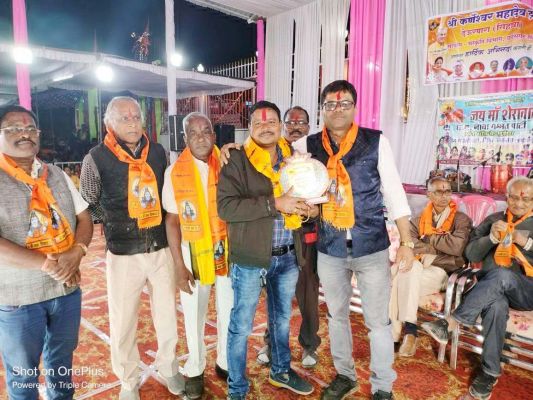 कर्णेश्वर ट्रस्ट ने मेला महोत्सव सहयोगियों व दानदाताओं का किया सम्मान