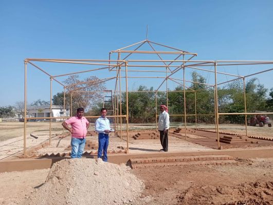 पंच कुंडीय रुद्र महायज्ञ एवं ज्ञान यज्ञ की तैयारी जोर-शोर से