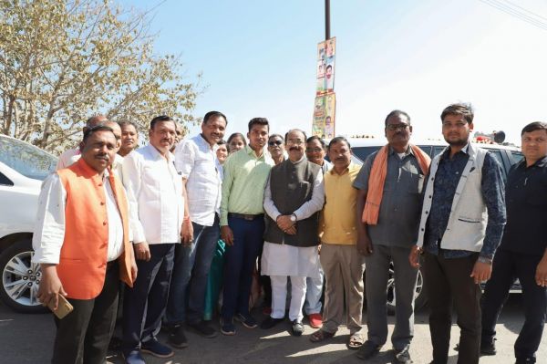 भाजपा प्रदेश अध्यक्ष अरुण साव का मानिकचौरी में भव्य स्वागत