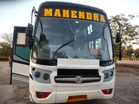 यात्री बस ने बाइक को मारी टक्कर, चालक की मौत