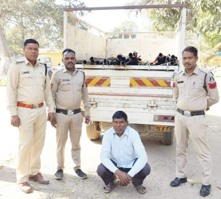 लोहे की 150 पाइप की चोरी,  24 घंटे के भीतर गिरफ्तारी