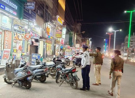 डेढ़ महीने में 1700 वाहनों पर चालान, 5.66 लाख का वसूला जुर्माना