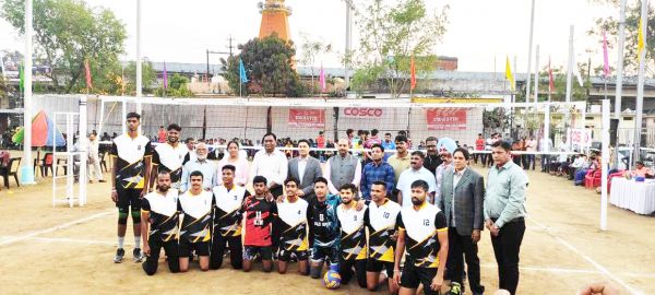 अभा शहीद कप वालीबॉल स्पर्धा का शुभारंभ
