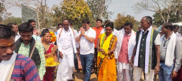 विधायक विक्रम ने धाकड़ व दोरला समाज के सामाजिक भवनों का किया भूमिपूजन
