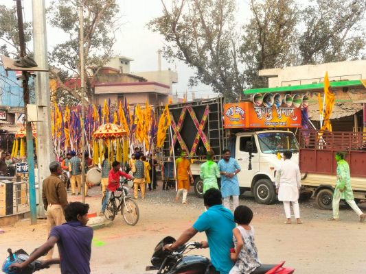   श्याम सरकार की निशान यात्रा, जगह-जगह स्वागत