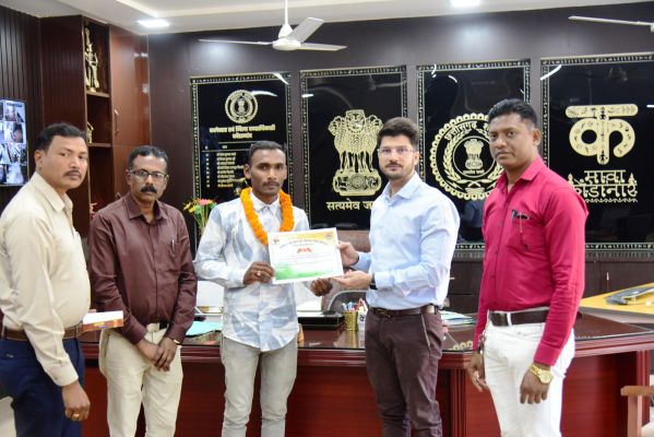 भारतीय थल सेना में चयनित अग्निवीर चन्द्रप्रकाश को प्रशिक्षण के लिए किया रवाना