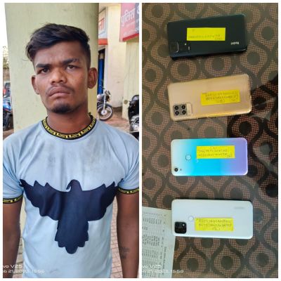 मोबाइल लूटने वाला पुलिस गिरफ्त में, दो फरार